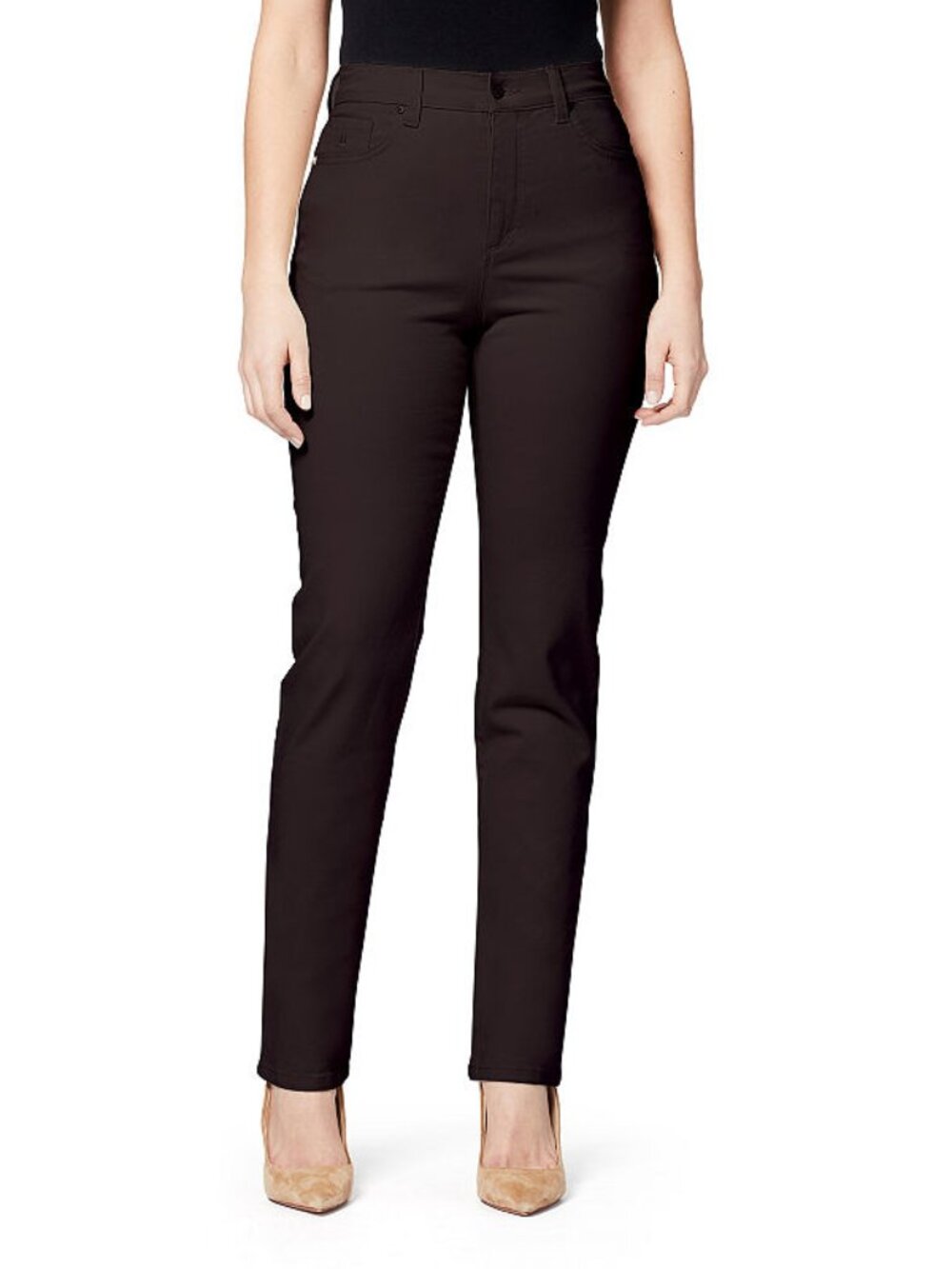 Gloria Vanderbilt Women’s Amanda Classic Jeans, Size 18S, Coffee Roast